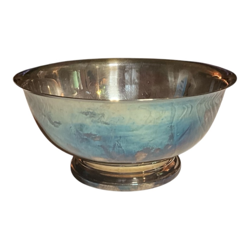 Vintage Gorham Silverplated 6.5" Pedestal Bowl Dish with sticker